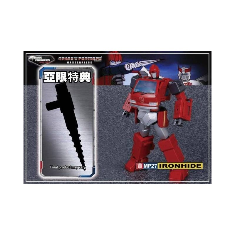 Transformers Asia Exclusive Masterpiece MP-27 Ironhide w/ premium diecast weapon