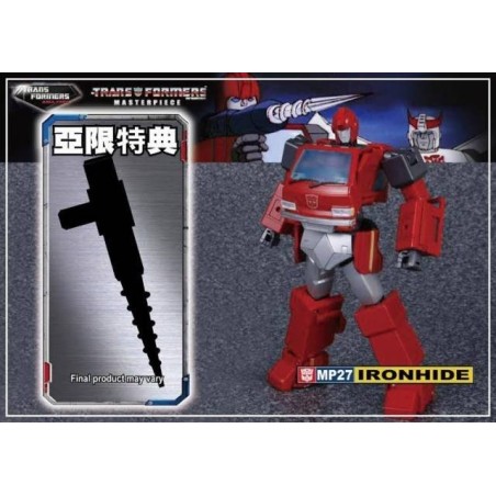 Transformers Asia Exclusive Masterpiece MP-27 Ironhide w/ premium diecast weapon