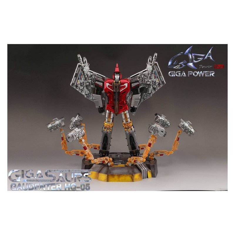 GigaPower Gigasaurs HQ-05R Gaudenter - Red - Chrome Version