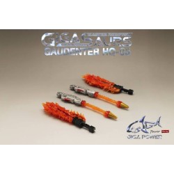 GigaPower Gigasaurs HQ-05R Gaudenter - Blue - Chrome Version