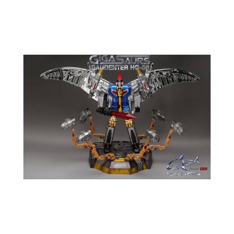 GigaPower Gigasaurs HQ-05R Gaudenter - Blue - Chrome Version