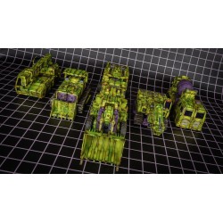 ToyWorld TW-C07G Battle Damaged Green Constructor Set of 6