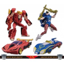 Transformers Takara Tomy Mall Exclusives Street Fighters II Ken vs. Chun-Li Set